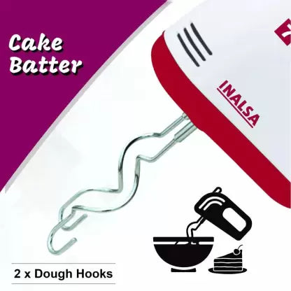 Inalsa Easy Mix Mixer 250 W Hand Blender  (Red, White) Inalsa Easy Mix Mixer 250 W Hand Blender  (Red, White)
